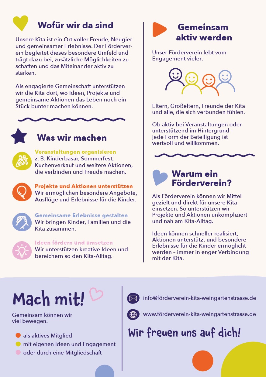 Flyer des Fördervereins